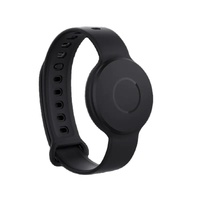 Gelang silikon berenergi rendah BLE 5.0, jam tangan sensor iBeacon yang dapat dikenakan, chip Nordic NRF52811, beacon BLE