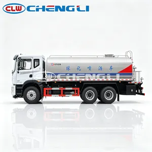 รถบรรทุกฉีดน้ำตงเฟิง ฮัวเซิน รุ่นใหม่ T5 6X4 ขนาด 22.5 ลูกบาศก์เมตร สำหรับทำความสะอาดถนนและรดน้ำต้นไม้ - Product Image 4