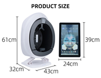 Analizador de Piel Facial y Ocular con IA Profesional, Cámara HD WiFi, Multi-Enchufe (EU/JP/US), Dispositivo de Análisis Facial y Corporal para Uso Comercial