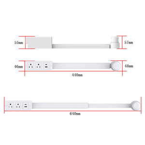 180 °   Prolunga Girevole <span class=keywords><strong>per</strong></span> Prese Elettriche, Multipresa Sicura con Porte USB e Cavo Flessibile - Product Image 3