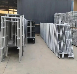 Directo de fábrica, construcción interior y exterior, andamio de Marco H de escalera galvanizada y de pintura móvil de acero Q235, carga de 500kg - Product Image 3