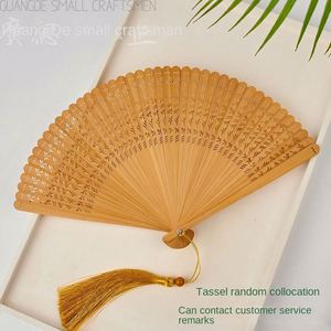 Abanico Plegable de Bambú Ecológico con Diseño Pintado para Decoración del Hogar en el Año Nuevo Chino - Product Image 4