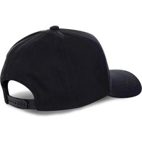 Gorra de Béisbol de Algodón de Alta Calidad con Visera Curva Negra Ajustable con Cierre a Presión