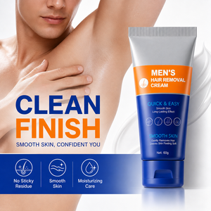 Crema Depilatoria para <span class=keywords><strong>Hombre</strong></span> OEM ODM 60g, Pasta Depilatoria Indolora para Pecho, Piernas, <span class=keywords><strong>Axilas</strong></span>, Espalda, Eliminador de Vello Grueso, Gel Corporal Suave - Product Image 6