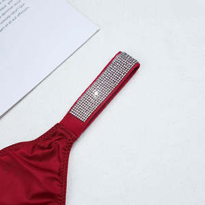 Producto Más Vendido, Tanga con Joyas, Tanga con Diamantes, Muestra de Tanga, Bragas de Mujer, Tanga con Logotipo Personalizado - Product Image 6