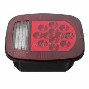 1 Pieza Luz Trasera de Freno y Direccional para Camión/Remolque/Barco, para Jeep TJ/CJ/YJ/JK, Luz Lateral de 39 LED, Luz de Freno, Reversa y Matrícula - Product Image 4