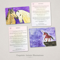 Juego de Tarjetas de Afirmación con Corazones Personalizados, Estilo Libro, Caja Magnética, Impresión Completa en el Interior, 52 Tarjetas de Oráculo, Regalo de Bienestar B2B, OEM