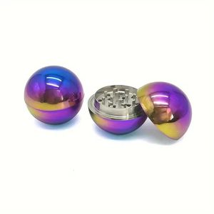Nouveau moulin à tabac manuel à 3 couches de 53 mm, sphérique, coloré, en alliage de zinc, pour fumer - Product Image 4