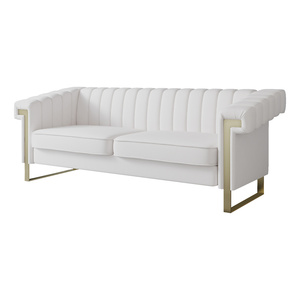 Canapé sectionnel moderne à deux places, capitonné, en <span class=keywords><strong>tissu</strong></span>, pour salon et villa - Product Image 1