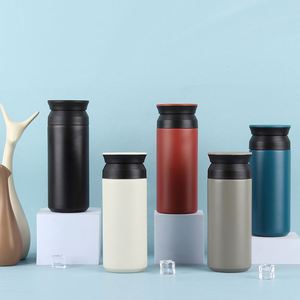 Gobelet isotherme japonais à couvercle plat 500 ml en acier inoxydable 304 avec poignée et infuseur à thé pour voiture, idéal comme cadeau - Product Image 6