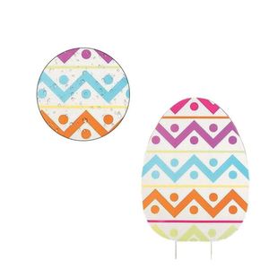 Wholesale Funny Large Easter Egg Bow Decoration Christmas Garden Stakes for Sale - Product Image 2