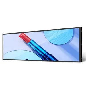 Pantalla <span class=keywords><strong>de</strong></span> Barra Extensible <span class=keywords><strong>de</strong></span> 37 Pulgadas para <span class=keywords><strong>Publicidad</strong></span>, Pantalla <span class=keywords><strong>de</strong></span> Tira 4K para Estante, Monitor LCD <span class=keywords><strong>de</strong></span> Borde Ancho, Pantalla <span class=keywords><strong>de</strong></span> Precio para Estante <span class=keywords><strong>de</strong></span> Supermercado - Product Image 1