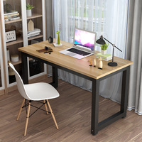 Simple Wooden Desktop Computer Desk for Office Conference Student Writing or Home Use