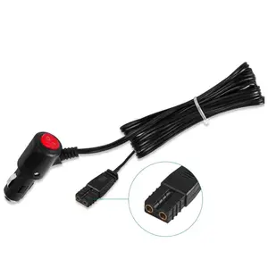 12V 10A Car Cigar Cigarette Lighter Male with Switch To DC 2pin Power Cable For Car Cooler Box Fridge Refrigerator