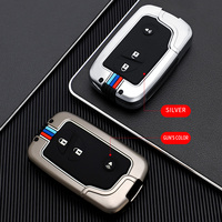 Nouvel Étui Coque de Clé de Voiture en Alliage de Zinc pour Clé Auto BYD 3 Boutons