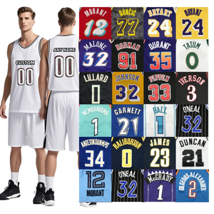 Maillots de <span class=keywords><strong>Basket</strong></span> Rétro Homme Personnalisés de Haute Qualité à Prix de Gros – Irving, Embiid, Antetokounmpo, Butler, Williams, Durant, <span class=keywords><strong>James</strong></span>, White - Product Image 4