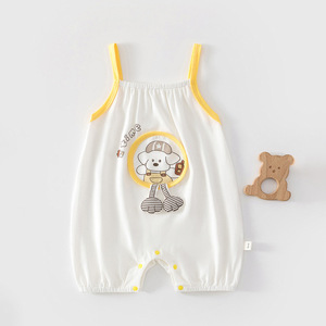 Barboteuse Bébé Unisexe en Coton Léger d'Été avec Bretelles et Étiquette Catégorie A - Product Image 1