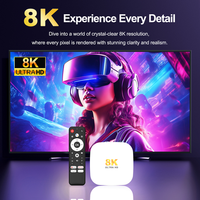 2026 Stable Tv Box 8k H96 Max M2 Plus 2GB 16GB Android 13 RK3528  WIFI 1000M Lan IPTV Set Top Box Hot Sell Europe Canada