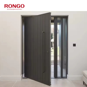 Casa moderna Villa Puerta exterior Puerta de entrada pivotante de entrada frontal de acero inoxidable - Product Image 2