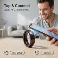 Bague connectée Smart Pay 2026 tendance, en céramique/tungstène/acier inoxydable, OEM/ODM, faible MOQ, pour femmes et hommes, fournie par l'usine Gostar