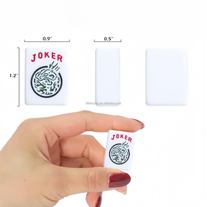 Tuiles de Mahjong américaines personnalisées, de haute qualité et bon marché, 30 mm, 166 pièces, ensemble de Mahjong pour le divertissement - Product Image 4