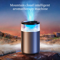 AILOVN Purificateur d'air automatique de luxe pour voiture, diffuseur d'huiles essentielles à capteur de vibration monté sur grille d'aération, alimenté par USB, en plastique