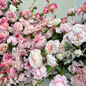 Op Maat Gemaakte Stof Kunstbloemen Voor Bruiloft Thanksgiving Valentijnsdag Decoratie Strip Slinger Flower Runner Voor Muur - Product Image 4