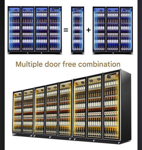 2 דלתות מקרר אוויר מקורר צג זכוכית מקרר יותר עבור ארון תצוגה מקררים יין ומשקאות - Product Image 2