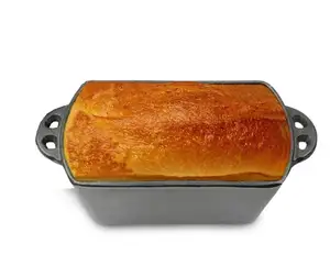 M-cooker Baking Tools Dishes Pre-seasoned Cast Iron Loaf Pan Bread Baking Pan