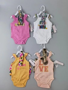 Blus bermerek untuk anak-anak setelan baju bayi katun longgar untuk musim semi 3m-24m - Product Image 6