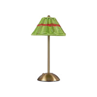 Lampe de table en rotin LED à commande tactile, lumière de chevet à intensité variable pour chambre à coucher, salon, décoration extérieure