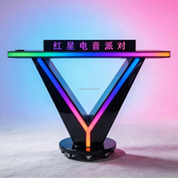 Table DJ LED Lumineuse Personnalisable à Haute Luminosité avec Roues Amovibles pour Soirées, Clubs et Événements (MOQ 1 Unité)