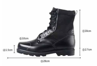 Bottes tactiques en cuir et tissu Oxford de haute qualité, vente en gros d'usine, chaussures tactiques noires, bottes de jungle hautes pour hommes