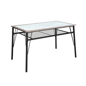 Thiết Kế Mới Bàn Ăn Thiết Lập Hiện Đại Đồ Nội Thất Nhà MDF + Slate Bảng Top Với Vải Đệm Ghế DS-811B - Product Image 3