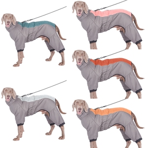 Extérieur temps froid réfléchissant coupe-vent Fullbody quatre pattes doudoune manteau chaud polaire imperméable grand chien <span class=keywords><strong>vêtements</strong></span> d'hiver - Product Image 2