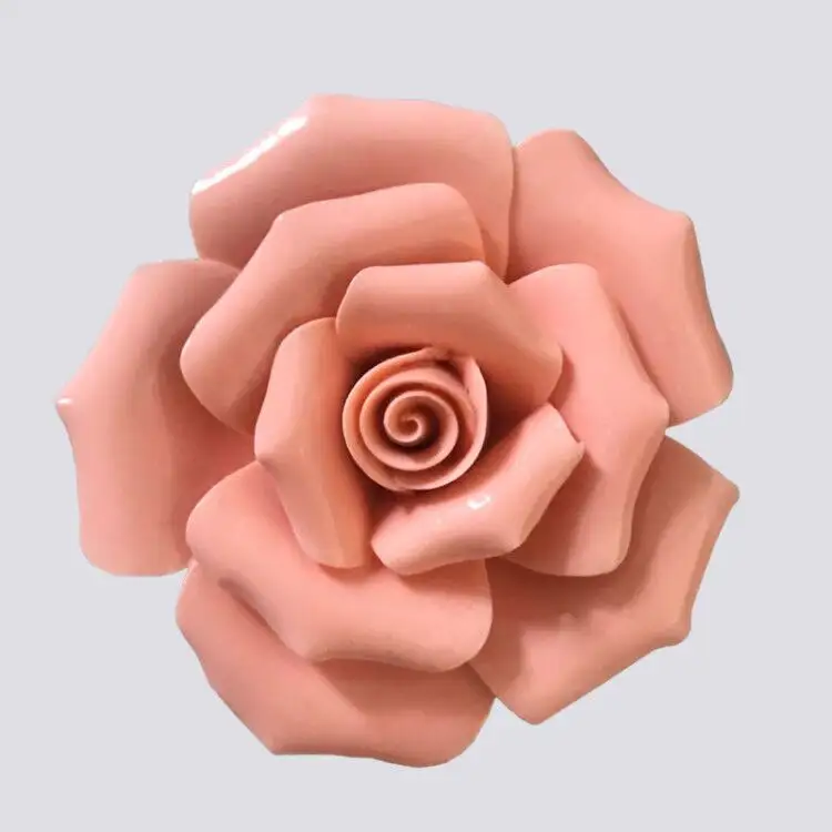 Ywbeyond 3d Cerâmica Handmade Flor Pingentes Para Parede Gancho Decoração ou Flower pot Porcelana flores