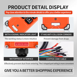 Gran Venta de polipastos de cadena eléctricos de 2, 0 Industrial, grúa aérea, Control remoto, antichoque, inalámbrico, fijo, código de CA, resistente al agua - Product Image 5