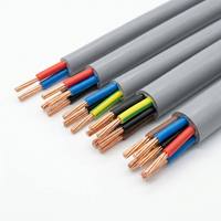 60227 300V 0,75mm 1mm 1,5mm 2,5mm 2 3 4 5 Adrig Kupfer Litzendraht PVC ROHS 100m Flexibles RVV-Kabel Elektrisches Stromkabel