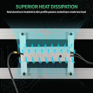 ג 'ויסטאר 800w ספקטרום מלא ppf 2100umoi/j הוביל לגדול אורות 1100x * 1090 * 70nm בגודל אלומיניום עעמת צמח לגדול אורות - Product Image 6