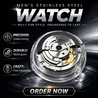 Montre automatique mécanique de plongée décontractée pour homme en acier inoxydable haut de gamme VSF 3135 avec fonction date