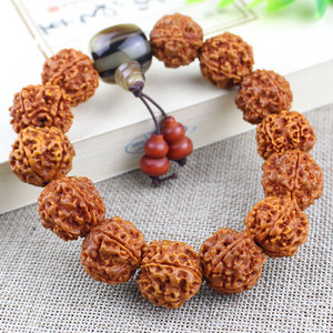 Bracelet en graines de Bodhi à écailles de dragon, 108 perles, motif Vajra, bijoux religieux unisexe, style ethnique, bracelet de collection - Product Image 1