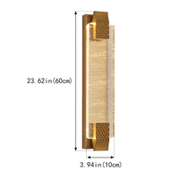 Applique murale LED européenne de haute qualité 60 cm avec support en fer pour éclairage de couloir et salon