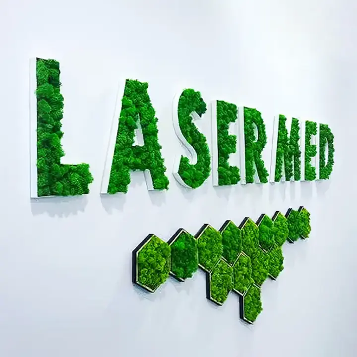 Logo de Moss company para pared, señal de logotipo personalizado