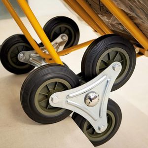 Chariot monte-escalier à 3 roues, capacité de charge 250 kg, plateforme avec cadre, usage hospitalier - Product Image 6