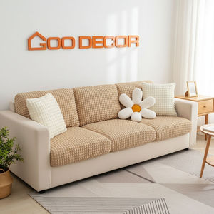 Luxurious Modern Style Anti-dust Stretchable Washable Anti-scratch Durable Soft Touch Plain Pattern Bubble Seat Cushion <b>Cover</b> - Product Image 2