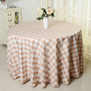 Custom Hotel Restaurant Cloth Artist Home Garden Plaid <strong>Tablecloth</strong> Cafe Hotel Round <strong>Large</strong> <strong>Tablecloth</strong> - Product Image 5