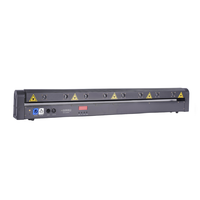Barre de lumière laser à effets combinés professionnelle ZY 500mw pour DJ de club, 8 faisceaux mobiles R/G/B, contrôle DMX, alliage d'aluminium, IP20