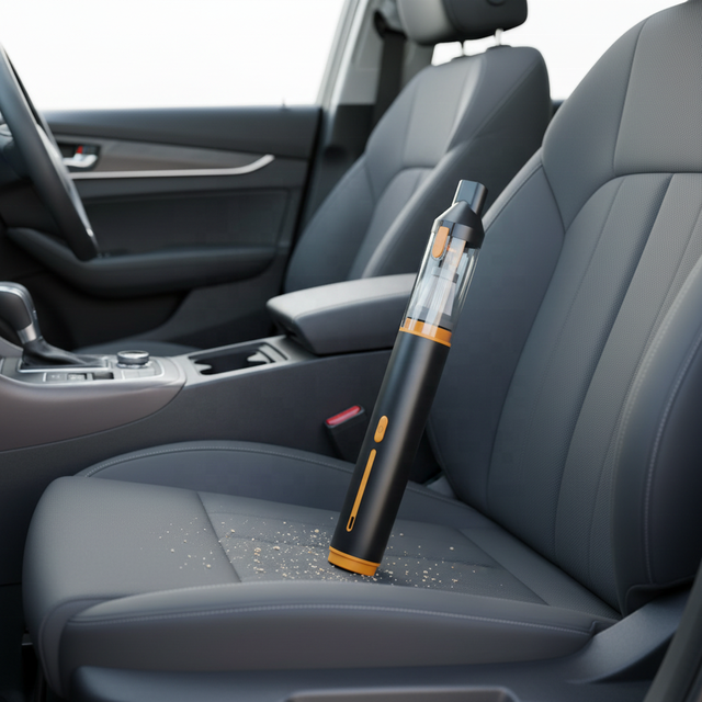 Yueming Portable Wireless Handheld ABS Car Vacuum Cleaner with USB Charging Blackorange Color Below 30-Minute Runtime