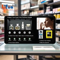 Máquina expendedora automática de perfumes LIFUN con 5 ranuras, quiosco probador de aromas para centros comerciales, bares y hoteles, con lector de monedas y billetes.