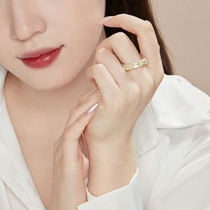Dylam Luxurious Fine Jewelry Trendy Women S925 <b>Silver</b> Diamond Halo <b>Eternity</b> Band 5A Zirconia Wedding Bridal Promise <b>Ring</b> - Product Image 3